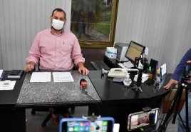 Secretário municipal de Saúde concede coletiva sobre a situação da Covid-19 em Patrocínio
