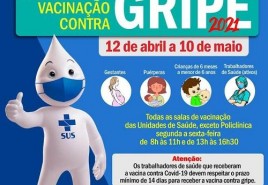 Governo Municipal segue com a Campanha de Vacinação contra Gripe