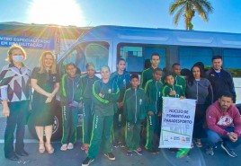 Atletas da APAE de Patrocínio embarcam rumo à Belo Horizonte para participarem da etapa estadual dos Jogos Escolares de Minas Gerais