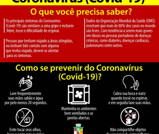 Imagem 1 do post Secretaria Municipal de Saúde divulga ações preventivas ao Coronavírus (Covid-19)