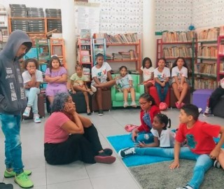Imagem 2 do post CRAS Geraldo Tuniquinho proporciona as crianças do SCFV visita a Biblioteca Pública Municipal Idalides Paulina de Souza