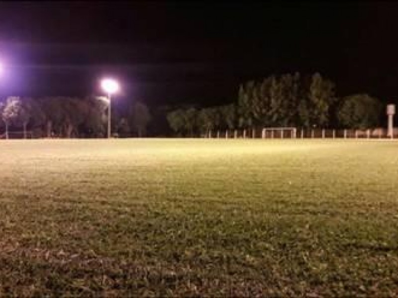 Estádio Daniel Caldeira recebe iluminação por meio do Projeto Campos de Luz