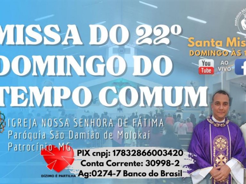 Missa do 22° Domingo do Tempo Comum