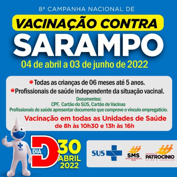 Iniciadas campanhas de vacinação contra a Influenza e Sarampo