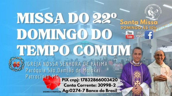 Missa do 22° Domingo do Tempo Comum