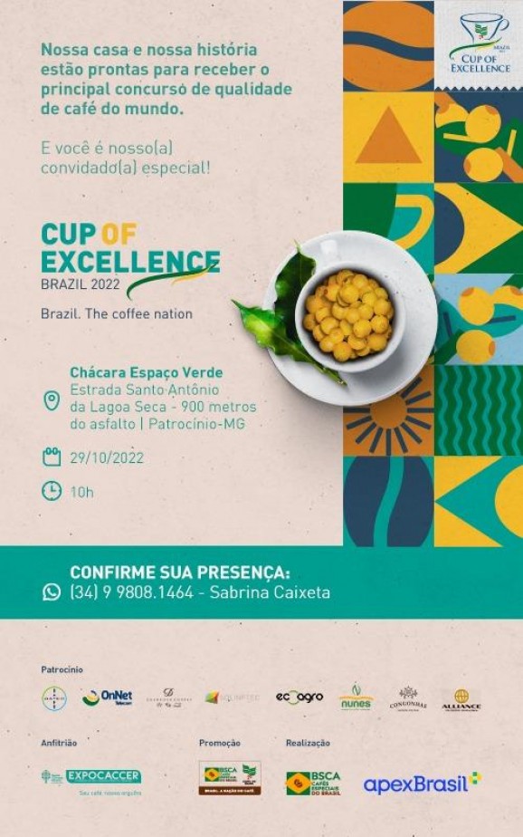 Expocaccer sedia a final do Cup of Excellence Braz