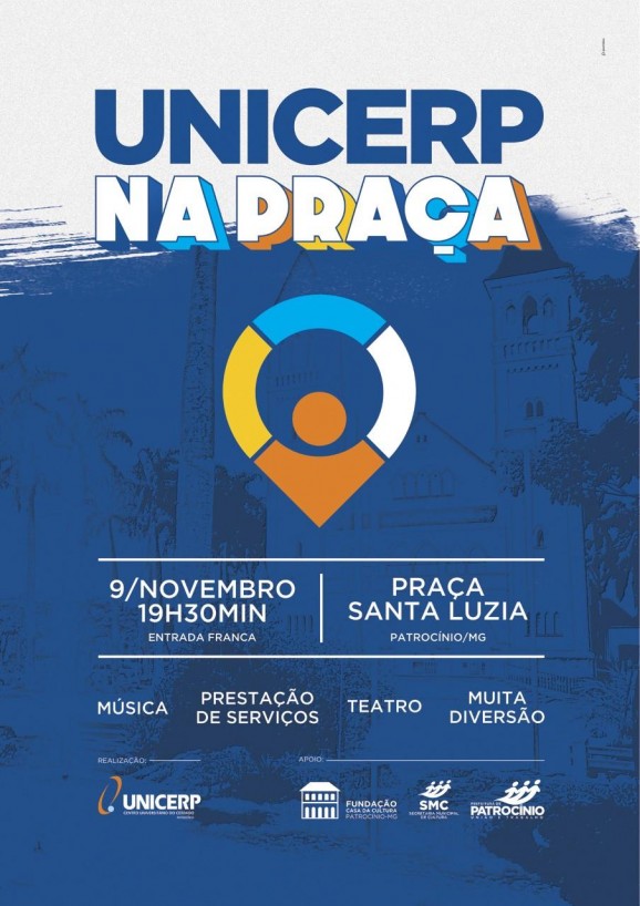 UNICERP na Praça acontece neste sábado, em parceria com Prefeitura de Patrocínio