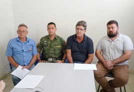 Secretaria de Meio Ambiente e Policia Militar realizam coletiva para esclarecer rompimento de barragem