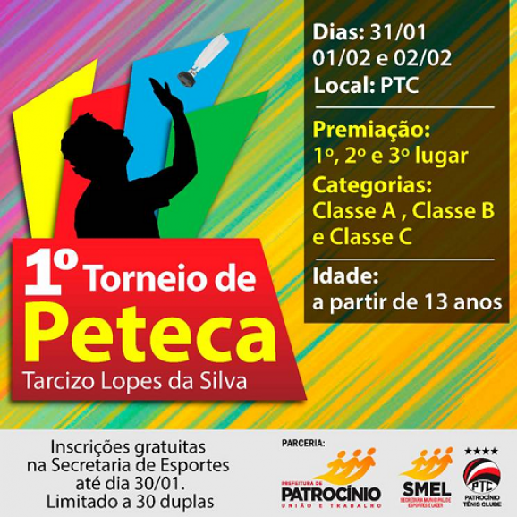 SMEL e PTC promovem torneio de Peteca