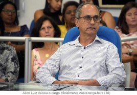 Secretário de Administração, Ailon Luiz, pede exoneração para se dedicar a campanha eleitoral   às 10 Março 2020