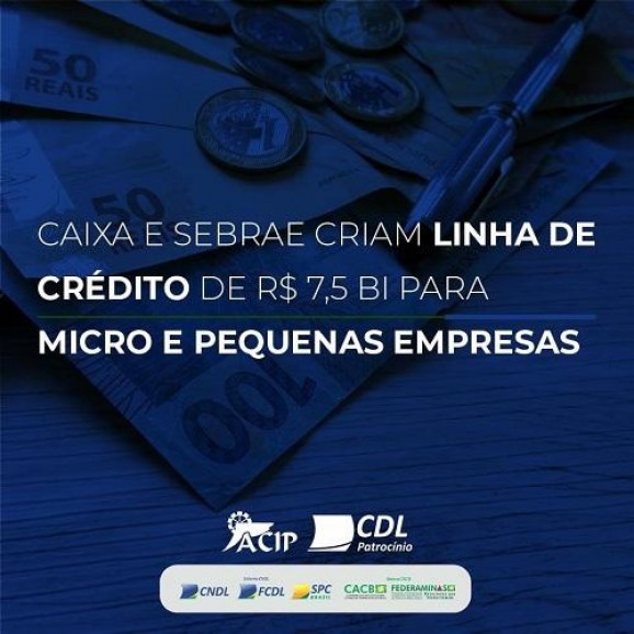Caixa e SEBRAE disponibilizam linha de crédito para atender micro e pequenas empresas