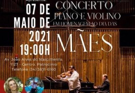 Conservatório de Música promove concerto de piano e violino em homenagem ao dia das mães