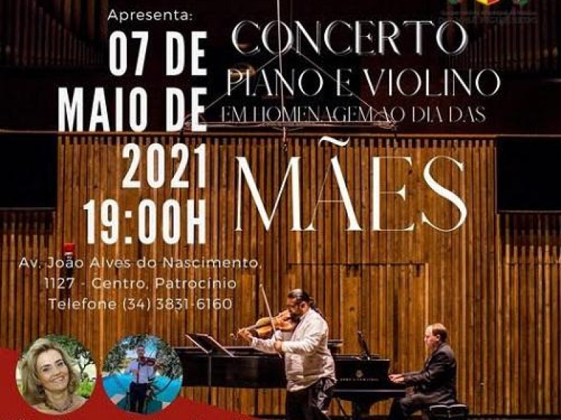 Conservatório de Música promove concerto de piano e violino em homenagem ao...