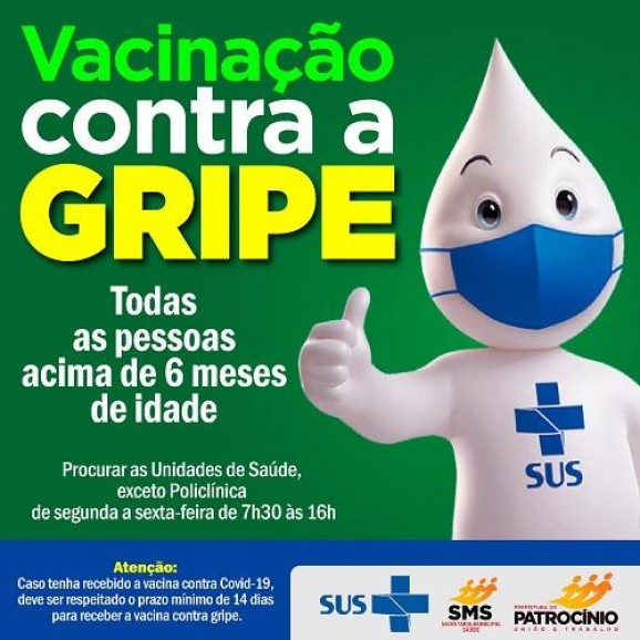 Governo Municipal segue com a campanha de vacinação contra a Gripe (Influenza)