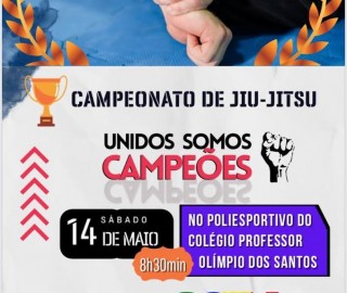 Imagem 1 do post Campeonato de Jiu-Jitsu “Unidos Somos Campeões” acontece neste sábado