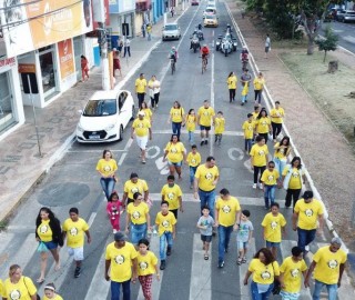Imagem 1 do post Governo Municipal promoveu passeata da Campanha Maio Amarelo