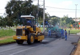 Governo Municipal segue com programa de pavimentação asfáltica