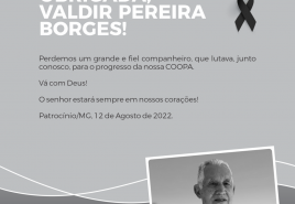 COOPA faz agradecimento a Valdir Pereira Borges
